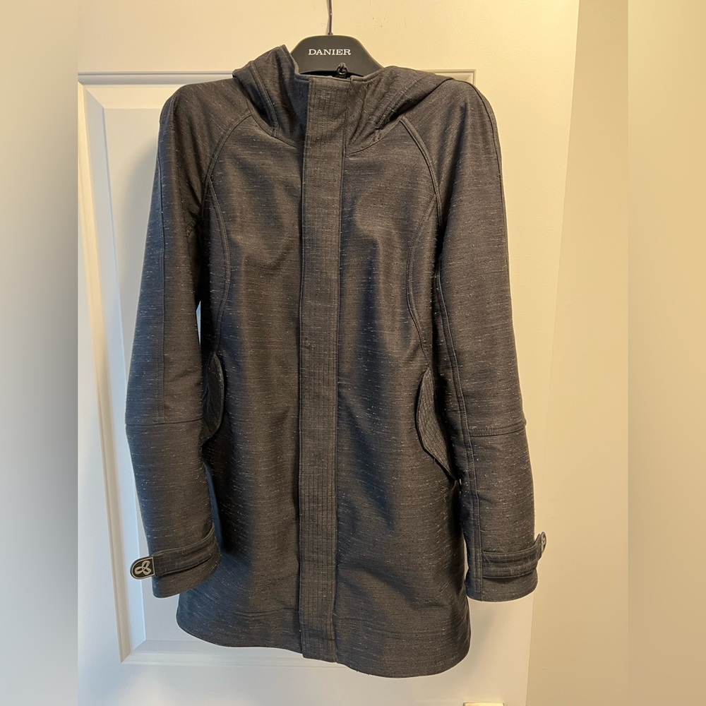 TNA charcoal canvas jacket, waterproof, size M